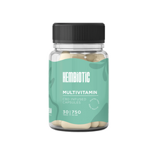 Load image into Gallery viewer, Hembiotic 750mg CBD Capsules - 30 Caps
