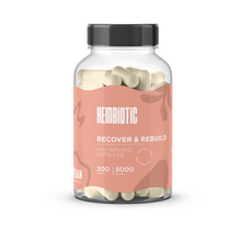 Load image into Gallery viewer, Hembiotic 5000mg Bulk CBD Capsules - 200 Caps
