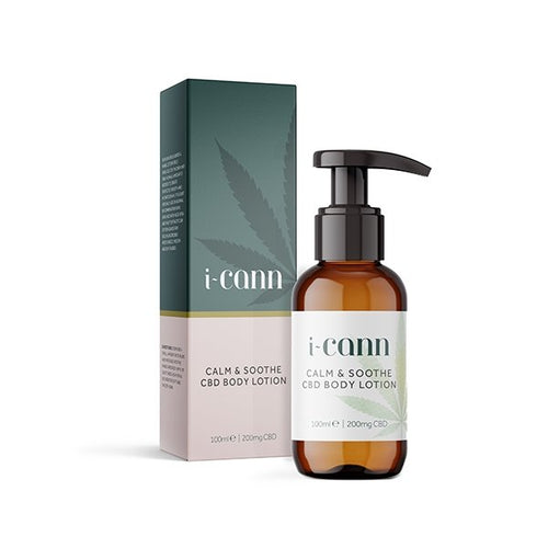 i-Cann Calm & Soothe: 200mg CBD Body Lotion - 100ml - Associated CBD