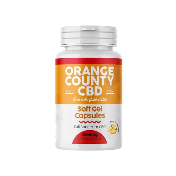 Orange County 3600mg Full Spectrum CBD Capsules - 60 Caps - Associated CBD