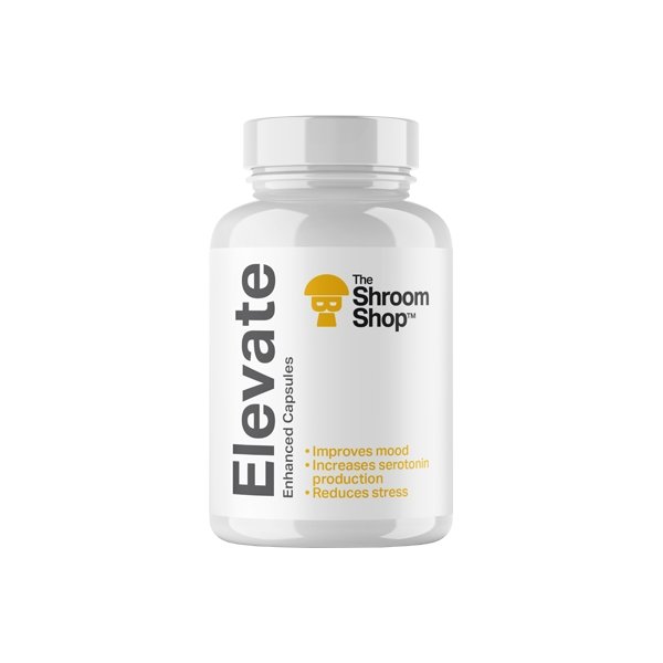 The Shroom Shop Enhanced Elevate 67500mg Capsules - 90 Caps - Associated CBD