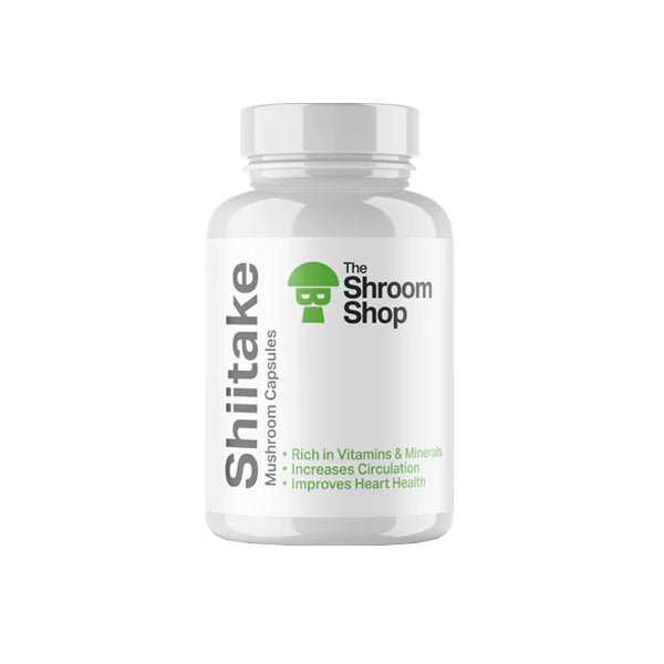 The Shroom Shop Shiitake Mushroom 45000mg Capsules - 90 Caps - Associated CBD